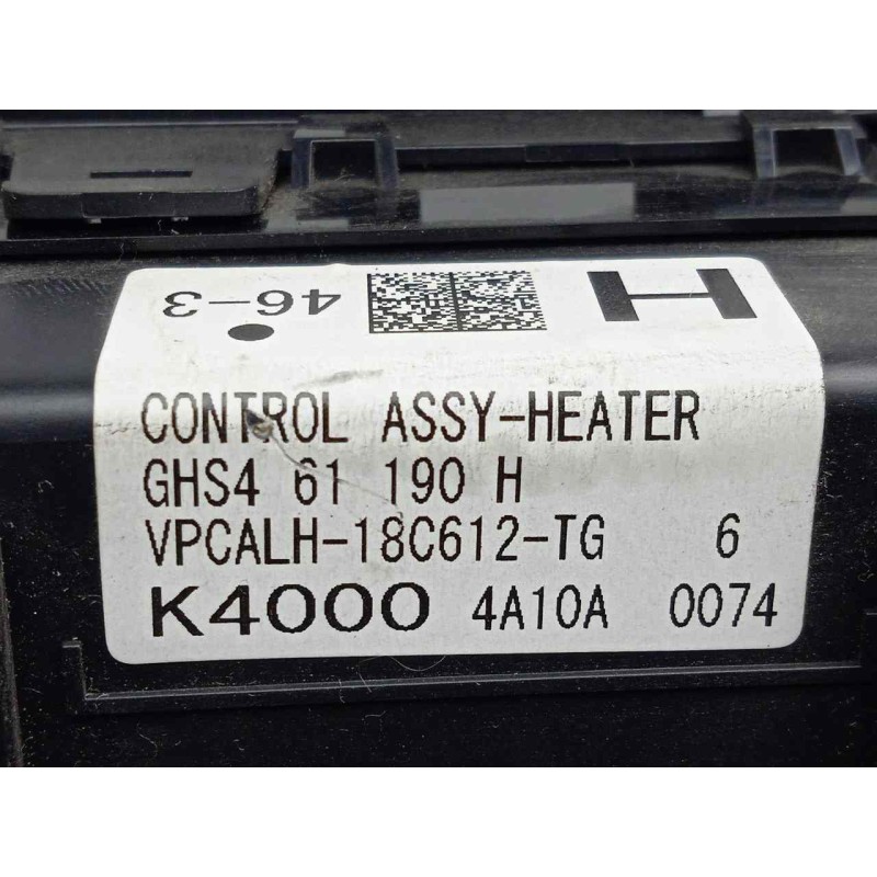 Recambio de mando climatizador para mazda 6 kombi ()(.2012) 2.2 turbodiesel cat referencia OEM IAM GHS461190H  