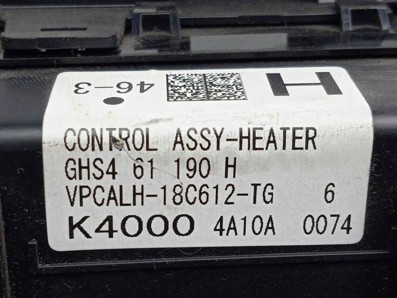 Recambio de mando climatizador para mazda 6 kombi ()(.2012) 2.2 turbodiesel cat referencia OEM IAM GHS461190H  