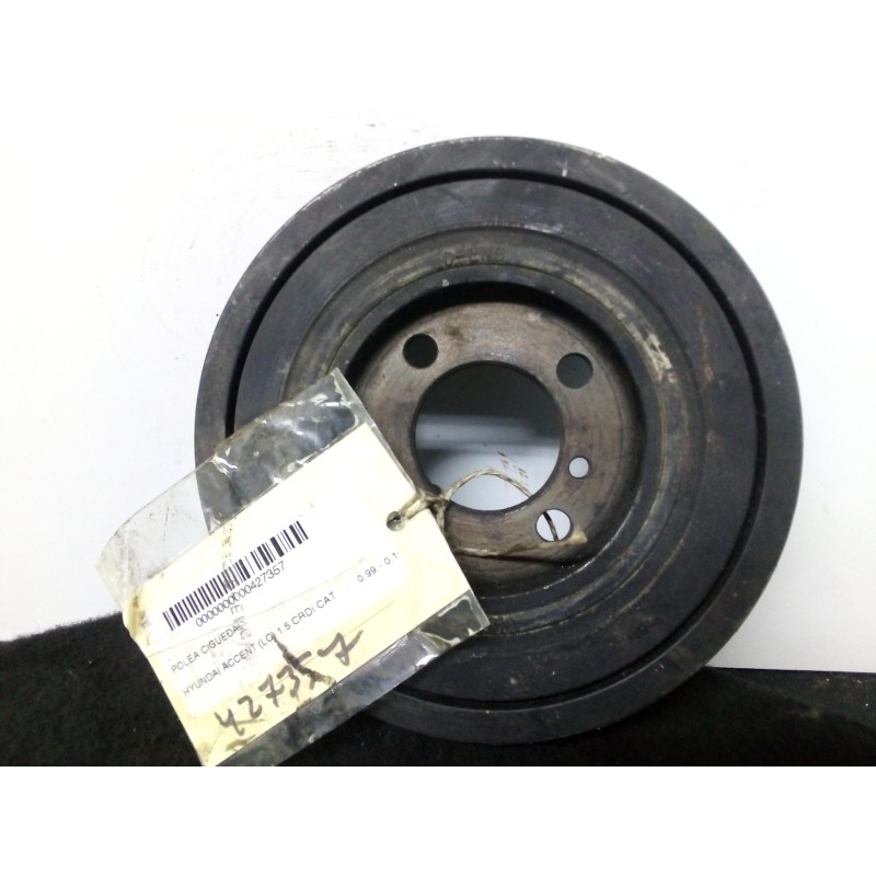 Recambio de polea cigueñal para hyundai accent (lc) 1.5 crdi cat referencia OEM IAM NOTIENEREFERENCIA  DIAMETRO: 152 MM