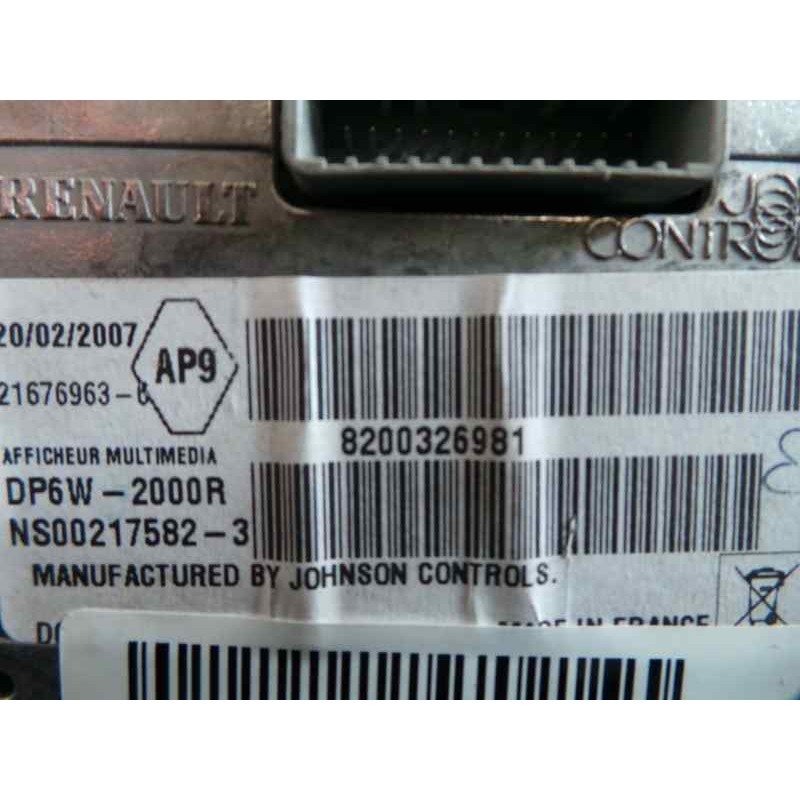 Recambio de sistema navegacion gps para renault laguna ii grandtour (kg0) referencia OEM IAM 8200326981  
