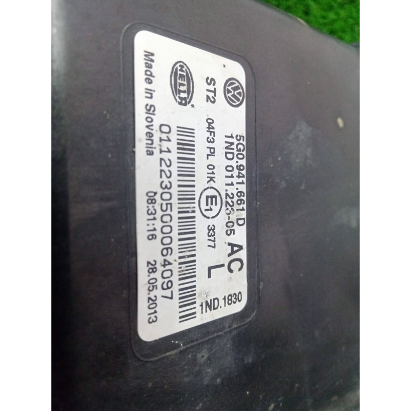 Recambio de faro antiniebla izquierdo para volkswagen golf vii lim. 1.6 tdi dpf referencia OEM IAM 5G0941661D-1ND01122305  