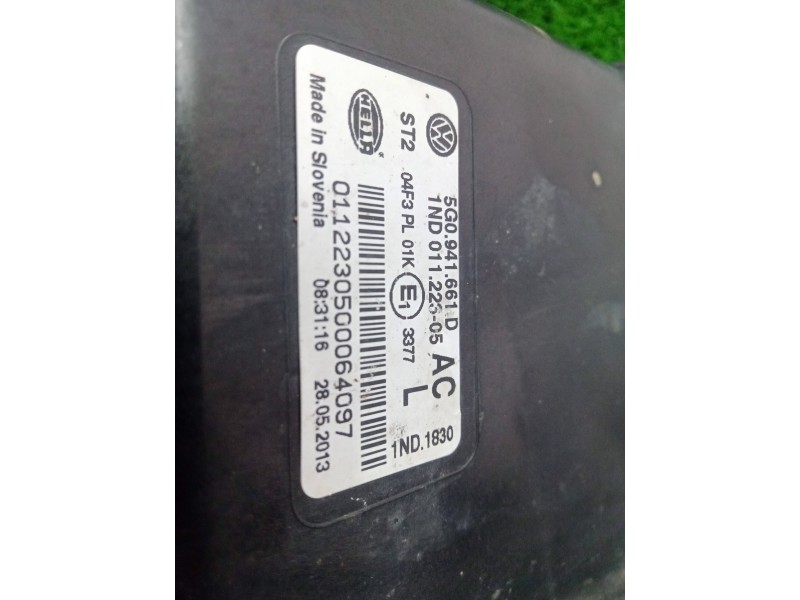 Recambio de faro antiniebla izquierdo para volkswagen golf vii lim. 1.6 tdi dpf referencia OEM IAM 5G0941661D-1ND01122305  