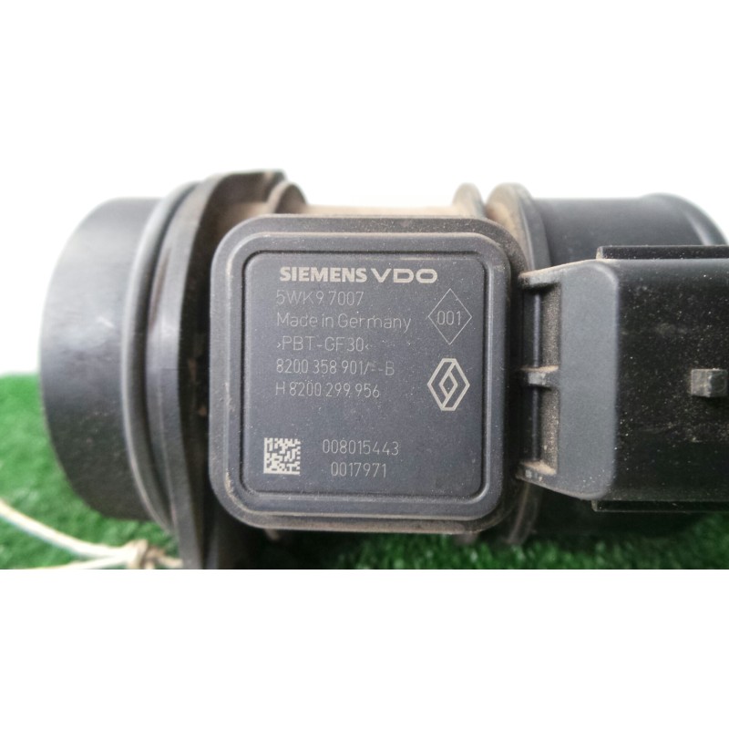 Recambio de caudalimetro para renault clio iii 1.5 dci diesel referencia OEM IAM 5WK97007-8200358901-H8200299956 6.PINES SIEMENS