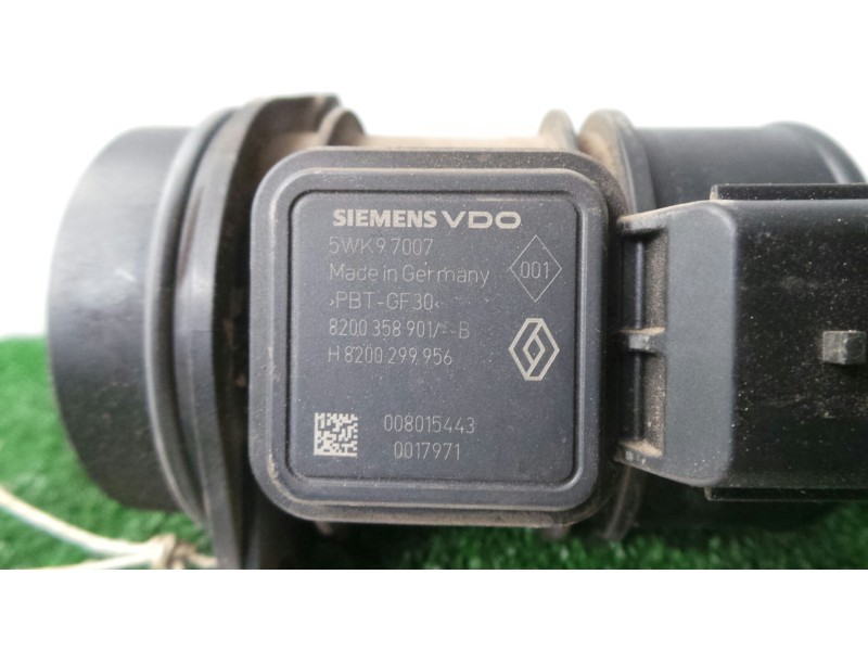 Recambio de caudalimetro para renault clio iii 1.5 dci diesel referencia OEM IAM 5WK97007-8200358901-H8200299956 6.PINES SIEMENS