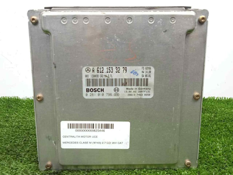 Recambio de centralita motor uce para mercedes-benz clase m (w163) 2.7 cdi 20v cat referencia OEM IAM 0281010796-A6121533279-EDC