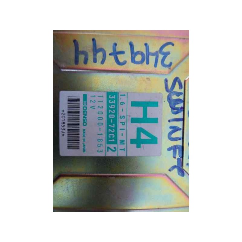 Recambio de centralita motor uce para suzuki swift sf berlina (ea) 1.6 g referencia OEM IAM 3392072C12-1120001853  