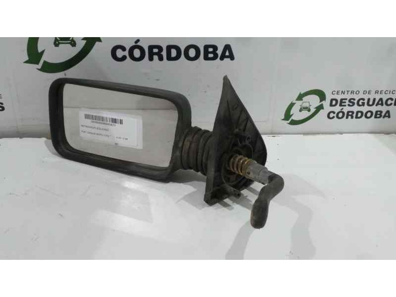 Recambio de retrovisor izquierdo para fiat cinquecento (170) referencia OEM IAM  MANUAL NEGRO PLASTICO