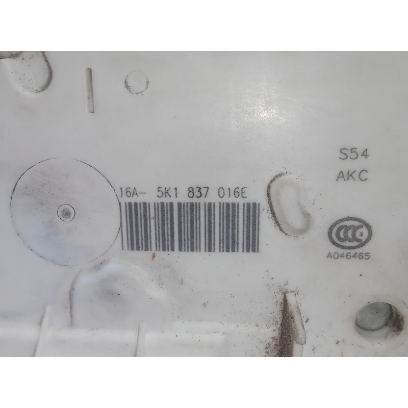 Recambio de cerradura puerta delantera derecha para seat leon (5f1) 1.6 tdi referencia OEM IAM 5K1837016E  