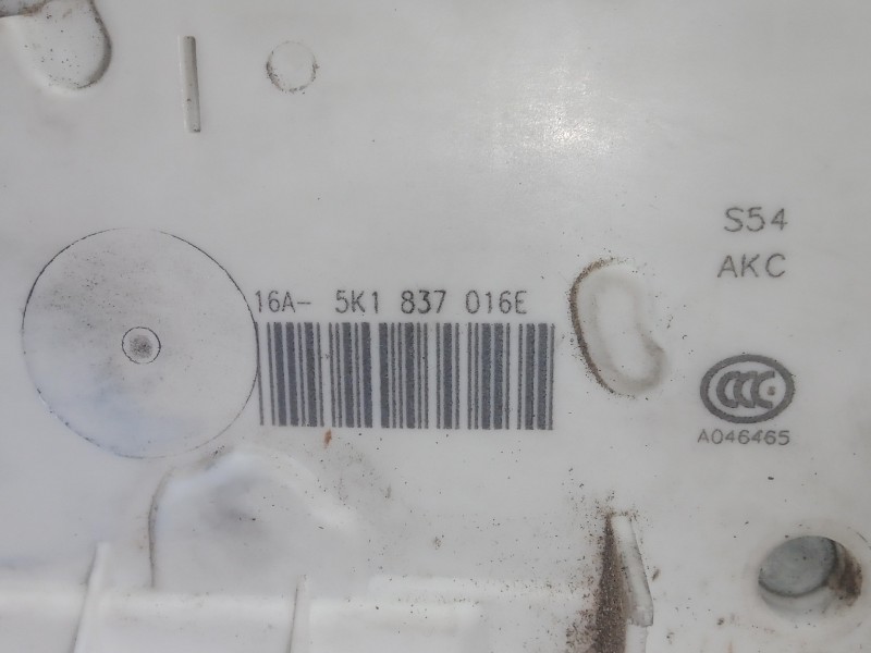 Recambio de cerradura puerta delantera derecha para seat leon (5f1) 1.6 tdi referencia OEM IAM 5K1837016E  