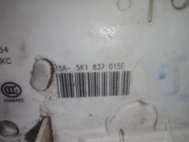 Recambio de cerradura puerta delantera izquierda para seat leon (5f1) 1.6 tdi referencia OEM IAM 5K1837015E  