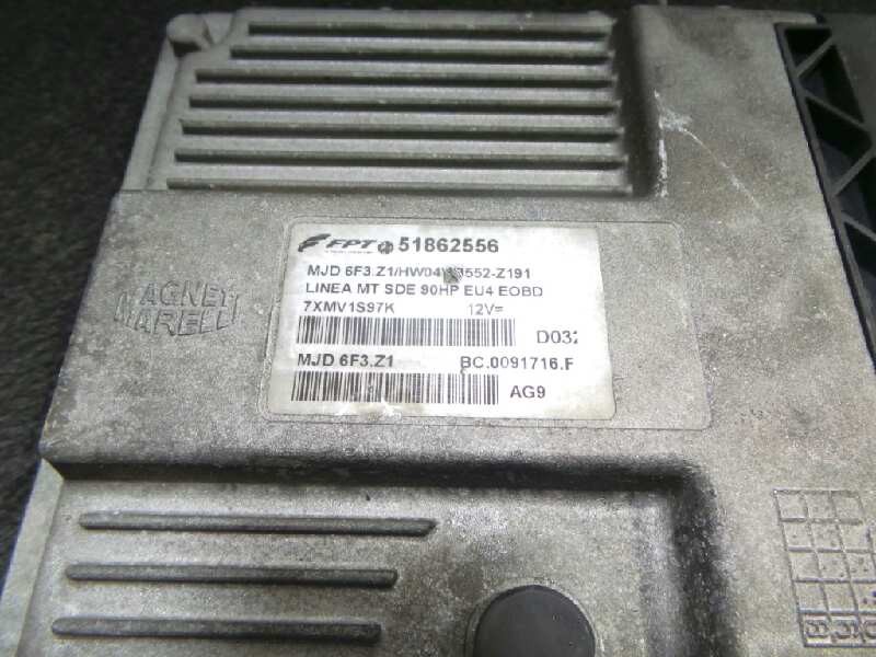 Recambio de centralita motor uce para fiat linea (110) 1.3 16v jtd cat referencia OEM IAM 51862556-MJD6F3Z1-BC0091716F  MAGNETI 