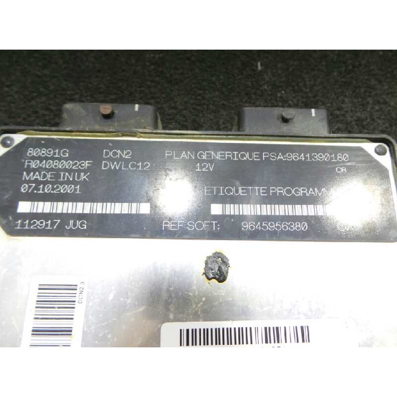 Recambio de centralita motor uce para citroën xsara berlina 1.9 diesel referencia OEM IAM 9641390180-9645956380OA-80891G-R040800