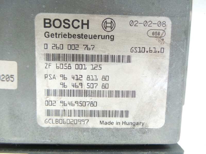 Recambio de centralita cambio automatico para citroën c5 break 2.2 hdi fap cat (4hx / dw12ed4) referencia OEM IAM 0260002767-ZF6