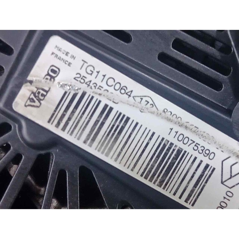 Recambio de alternador para dacia sandero 1.5 dci diesel cat referencia OEM IAM TG11C064-110075390 VALEO - 110AH - 12V POLEA.EMB