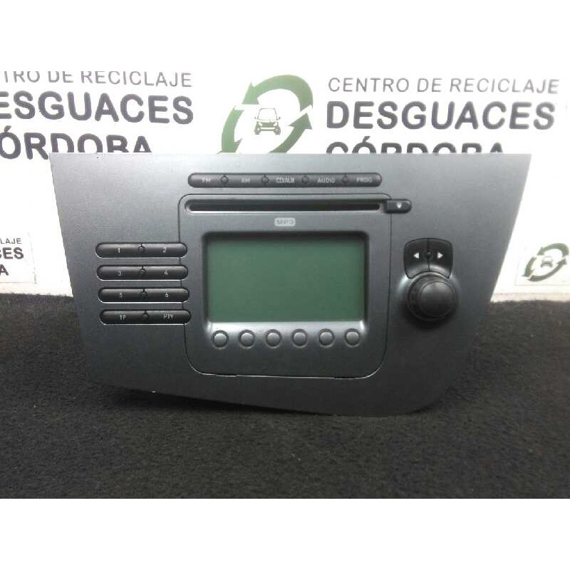 Recambio de sistema audio / radio cd para seat leon (1p1) 1.9 tdi referencia OEM IAM 1P1035186B  BLAUPUNKT