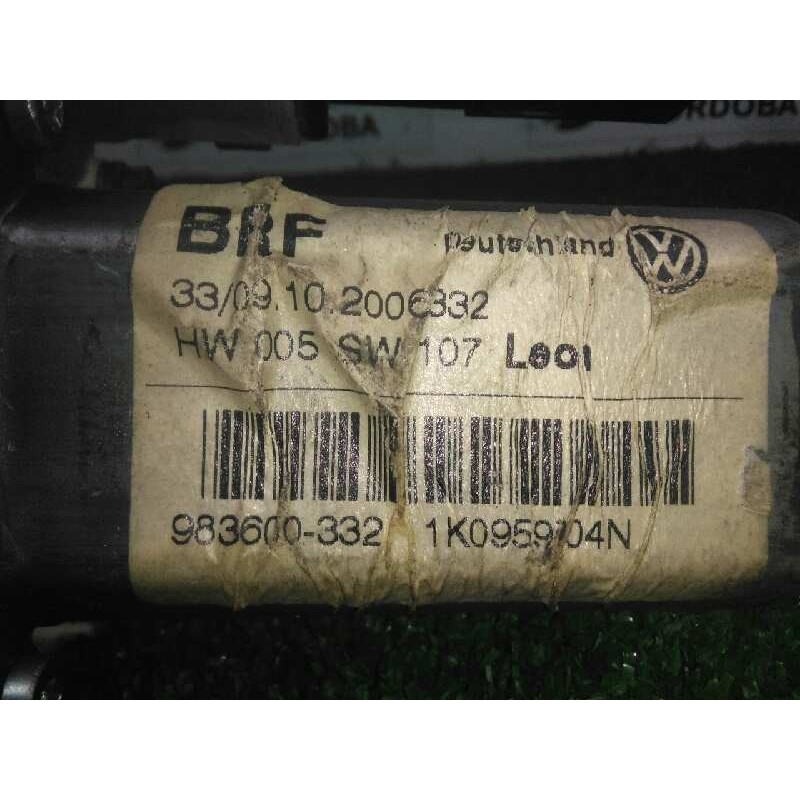 Recambio de motor elevalunas trasero derecho para seat leon (1p1) 1.9 tdi referencia OEM IAM 973624105-960095100-1K0959704N-9836