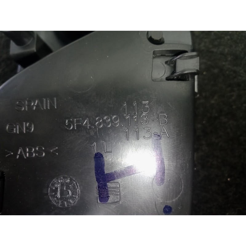 Recambio de maneta interior trasera izquierda para seat leon (5f1) 1.6 tdi referencia OEM IAM 5F4839113B  