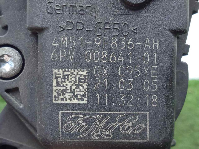 Recambio de potenciometro pedal para ford focus berlina (cap) 2.0 tdci cat referencia OEM IAM 4M519F836AH-6PV00864101  