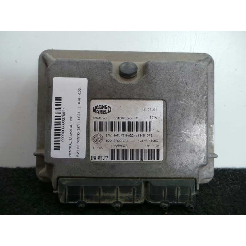 Recambio de centralita motor uce para fiat seicento (187) 1.1 cat referencia OEM IAM IAW4AFM7-73501877-6160062702-1Z58MHA7B  MAG