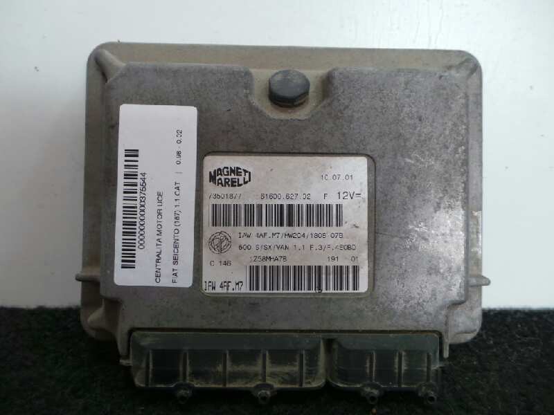 Recambio de centralita motor uce para fiat seicento (187) 1.1 cat referencia OEM IAM IAW4AFM7-73501877-6160062702-1Z58MHA7B  MAG