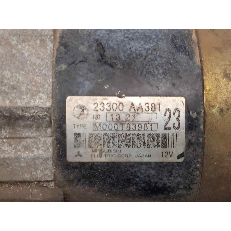 Recambio de motor arranque para subaru forester s10 (sf) 2.0 cat referencia OEM IAM 2300AA381-M000T83981 MITSUBISHI 