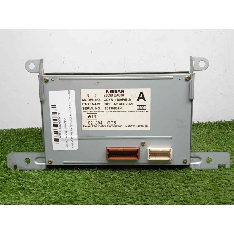 Recambio de pantalla multifuncion para nissan primera berlina (p12) 1.9 16v turbodiesel cat referencia OEM IAM 28090BA000  