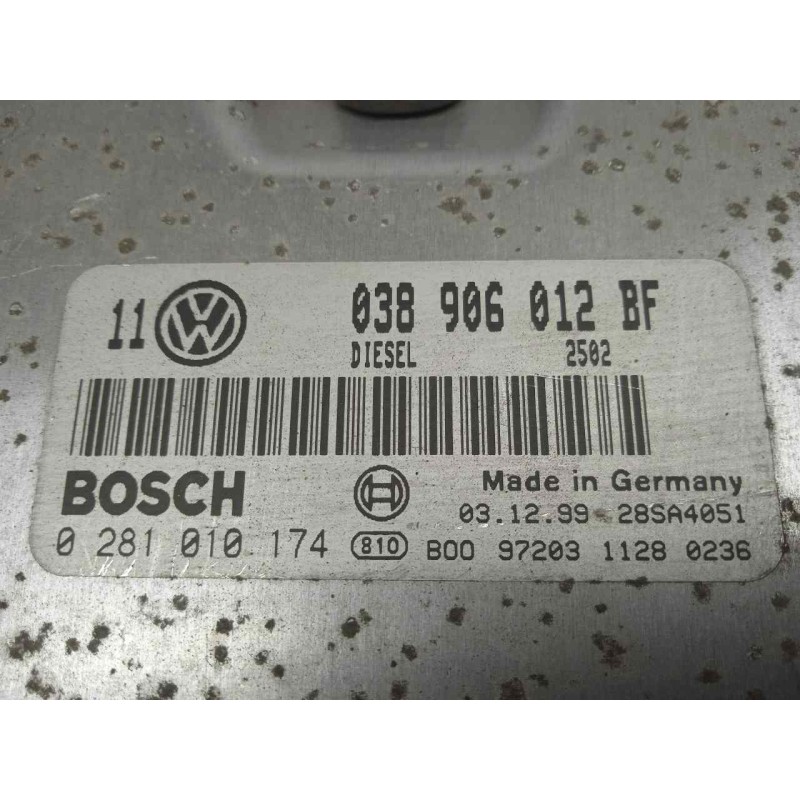 Recambio de centralita motor uce para volkswagen golf iv berlina (1j1) 1.9 sdi referencia OEM IAM 0281010174-038906012BF  BOSCH