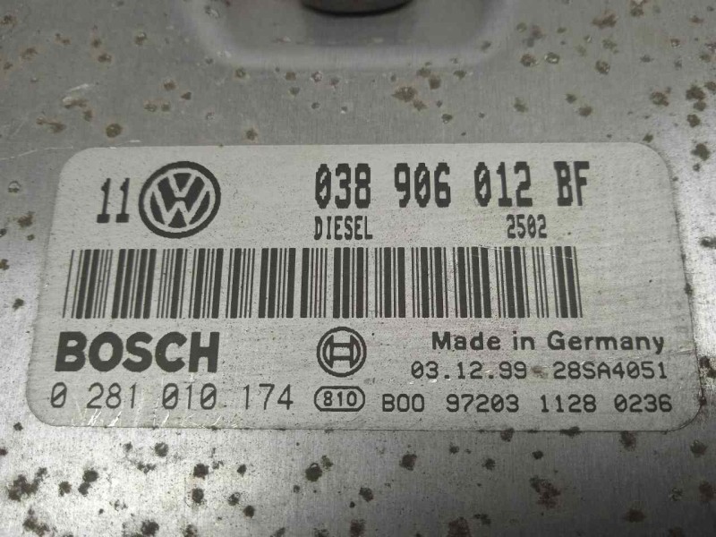 Recambio de centralita motor uce para volkswagen golf iv berlina (1j1) 1.9 sdi referencia OEM IAM 0281010174-038906012BF  BOSCH