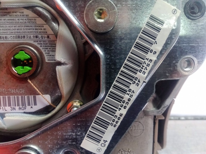 Recambio de airbag delantero izquierdo para mercedes-benz clase c (w203) berlina 2.2 cdi cat referencia OEM IAM 2034601898  