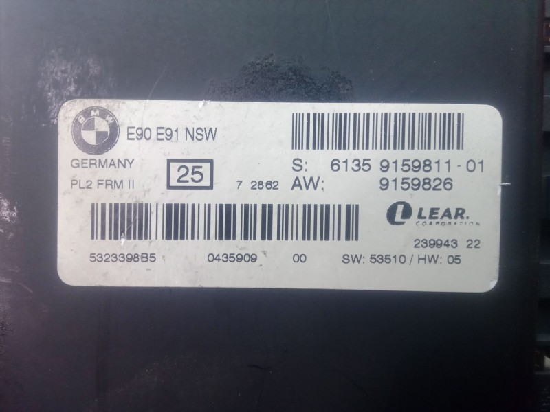 Recambio de modulo electronico para bmw serie 3 touring (e91) 2.0 16v diesel referencia OEM IAM 6135915981101  