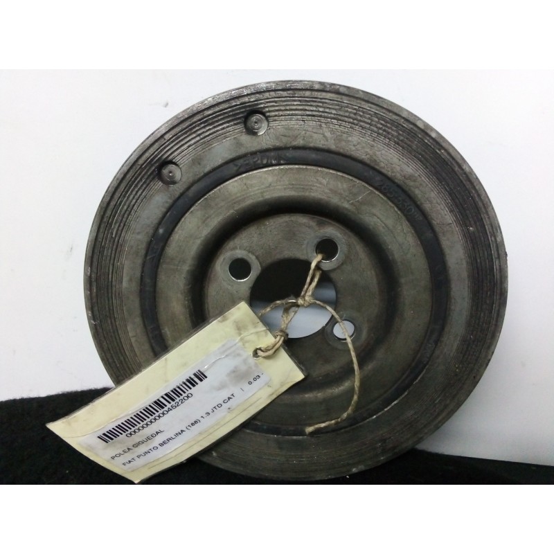 Recambio de polea cigueñal para fiat punto berlina (188) 1.3 jtd cat referencia OEM IAM 55200498 6.CANALES DIAMETRO: 165 MM