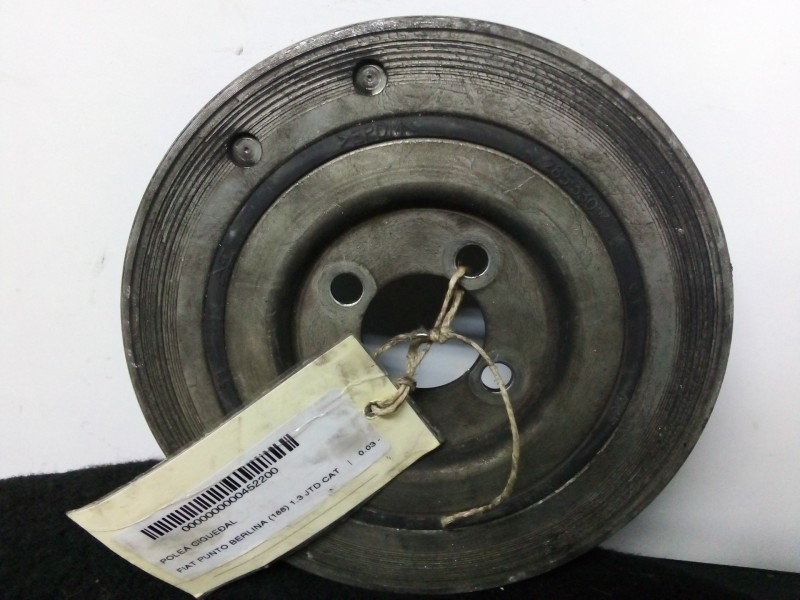 Recambio de polea cigueñal para fiat punto berlina (188) 1.3 jtd cat referencia OEM IAM 55200498 6.CANALES DIAMETRO: 165 MM