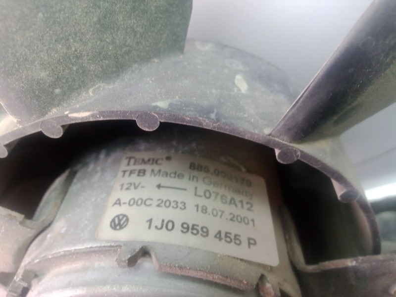 Recambio de electroventilador para volkswagen bora berlina (1j2) 1.6 16v referencia OEM IAM 1J0959455P  