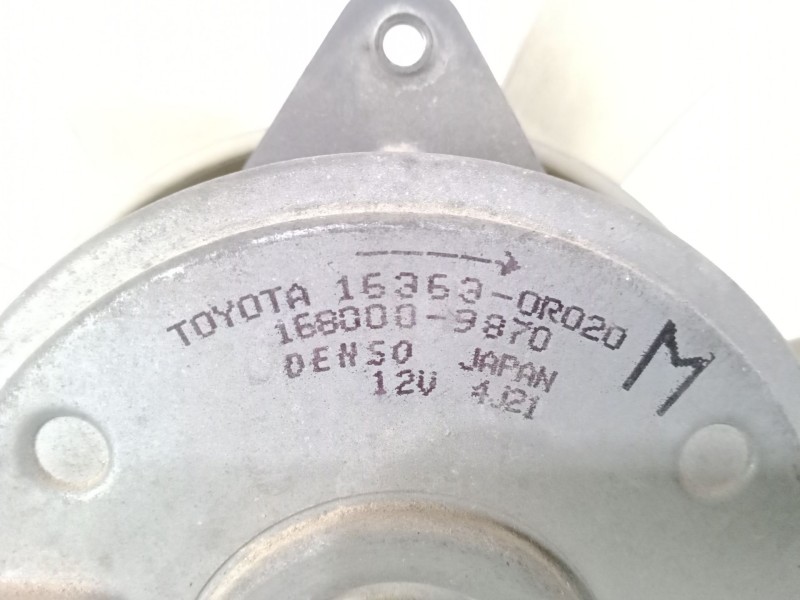 Recambio de electroventilador para toyota auris 2.0 d-4d cat referencia OEM IAM 163630R020  Ø DIAMETRO: 320MM