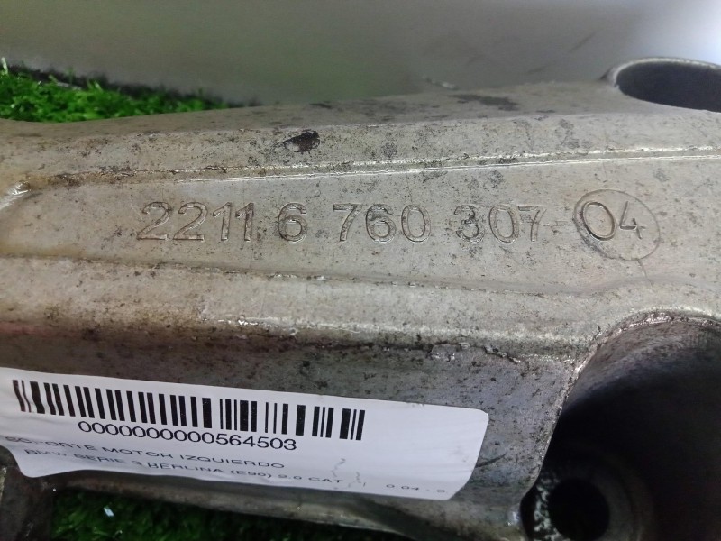 Recambio de soporte motor izquierdo para bmw serie 3 berlina (e90) 2.0 cat referencia OEM IAM 22116760307-24168110-2211676030704