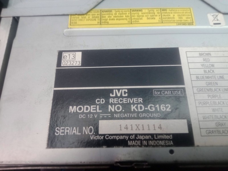 Recambio de sistema audio / radio cd para bmw 1 (e81) 118 d referencia OEM IAM KDG162  