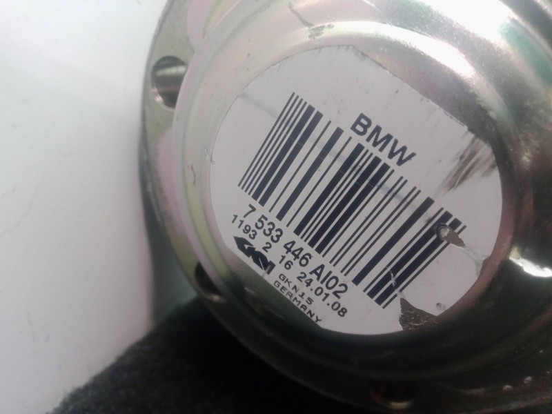 Recambio de transmision trasera derecha para bmw 1 (e81) 118 d referencia OEM IAM 7533446AI02  