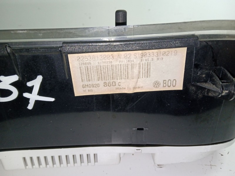 Recambio de cuadro instrumentos para seat arosa (6h1) 1.7 sdi referencia OEM IAM 6H0920860C  