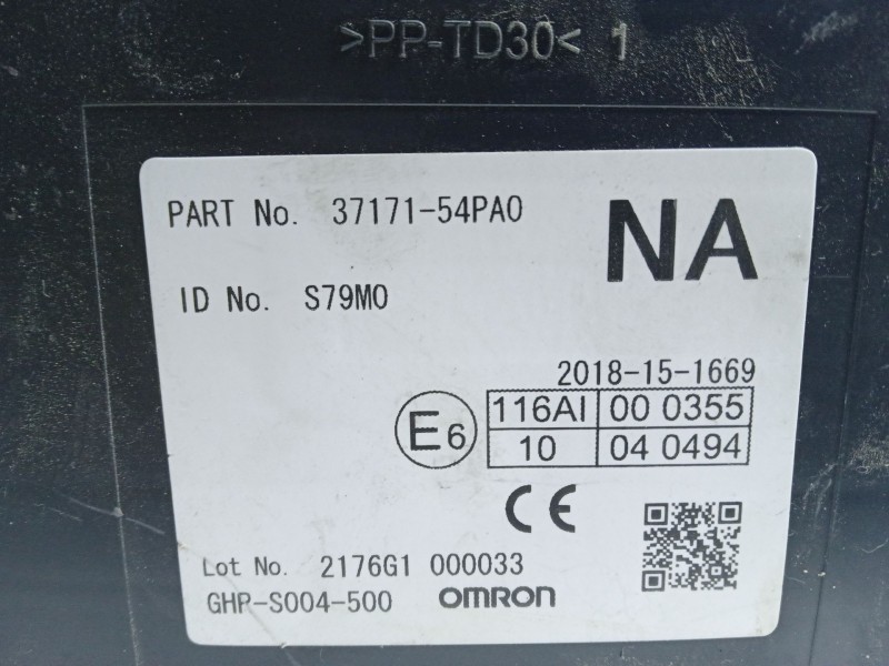 Recambio de modulo electronico para suzuki vitara (ly) 1.4 t allgrip (apk 414) referencia OEM IAM 3717154PA0  