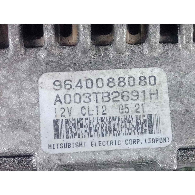 Recambio de alternador para peugeot 307 berlina (s2) 1.6 16v cat referencia OEM IAM 9640088080-A003TB2691H MITSUBISHI - 120AH - 