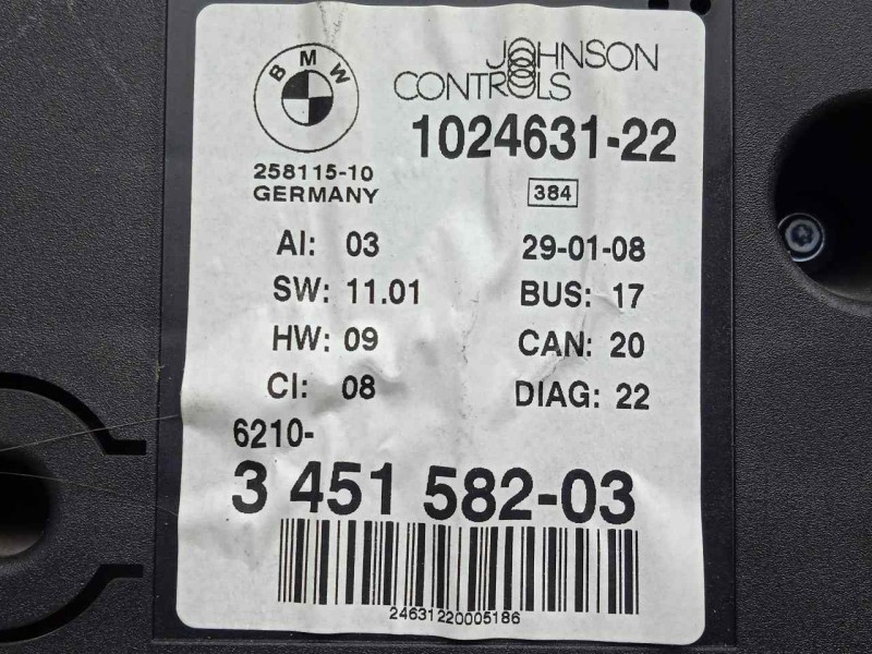 Recambio de cuadro instrumentos para bmw x3 (e83) 2.0 turbodiesel cat referencia OEM IAM 345158203-102463122  