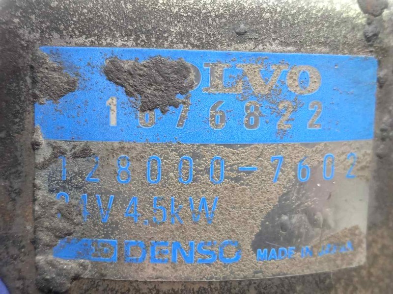 Recambio de motor arranque para volvo fl 10 referencia OEM IAM 1280007602 11.DIENTES - 24V DENSO