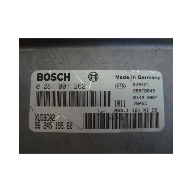 Recambio de centralita motor uce para peugeot 406 berlina (s1/s2) 1.9 turbodiesel cat referencia OEM IAM 0281001262-XUDBC02-9624