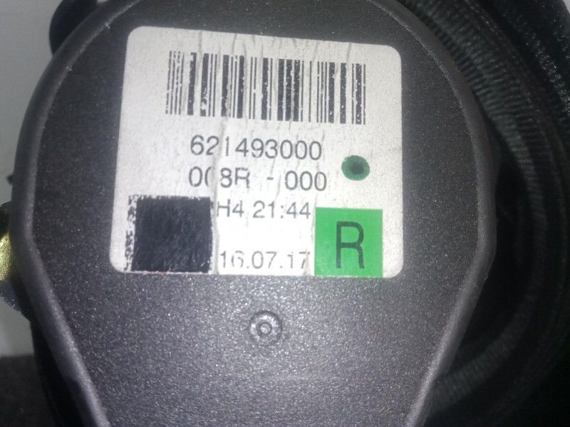 Recambio de cinturon seguridad delantero derecho para seat toledo iv (kg3) 1.6 tdi referencia OEM IAM 621493000  