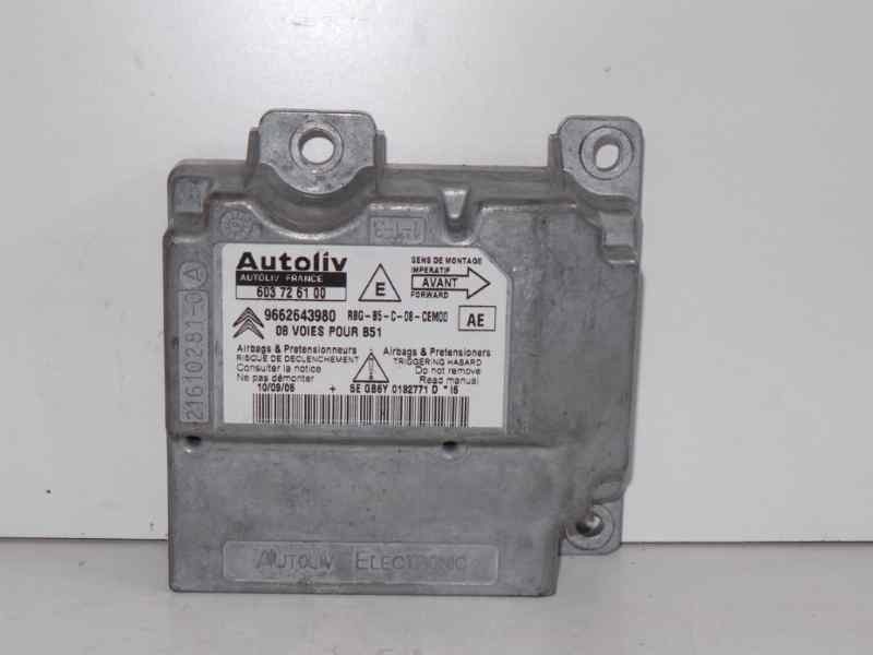 Recambio de centralita airbag para citroën c4 berlina 1.6 16v cat (nfu / tu5jp4) referencia OEM IAM 603726100-9662643980-AE  