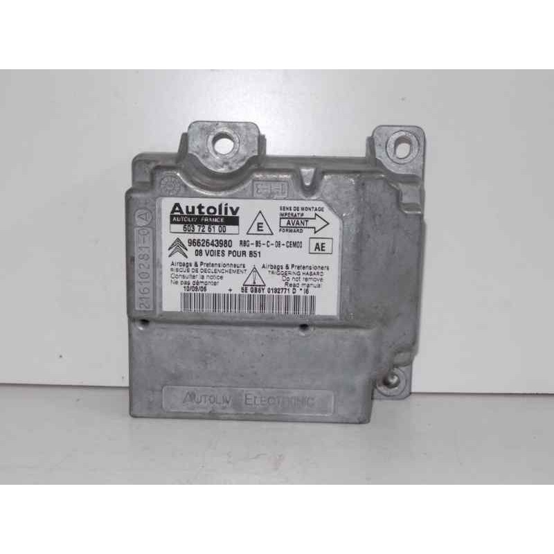 Recambio de centralita airbag para citroën c4 berlina 1.6 16v cat (nfu / tu5jp4) referencia OEM IAM 603726100-9662643980-AE  