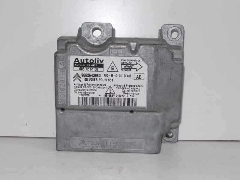 Recambio de centralita airbag para citroën c4 berlina 1.6 16v cat (nfu / tu5jp4) referencia OEM IAM 603726100-9662643980-AE  