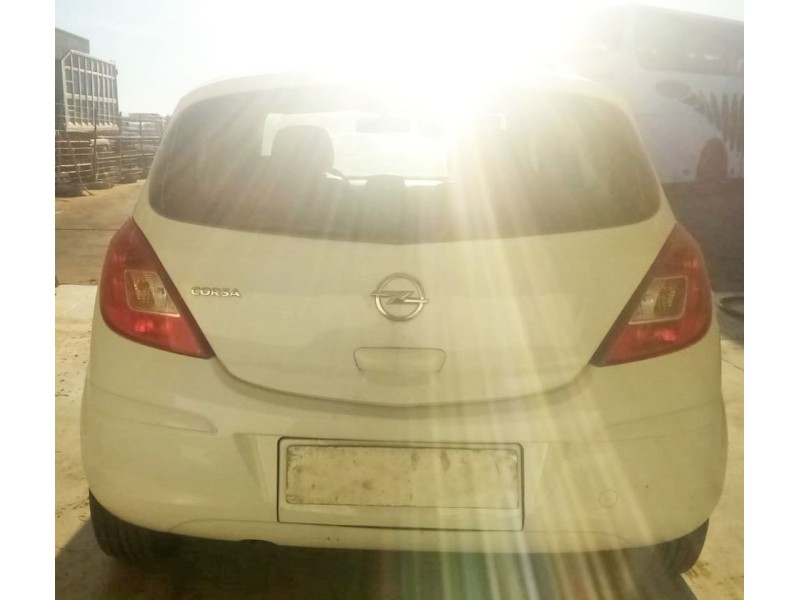 Recambio de paragolpes trasero para opel corsa d (s07) 1.4 (l08, l68) referencia OEM IAM  BLANCO - MODELO PARA PORTABICI 11-15 -