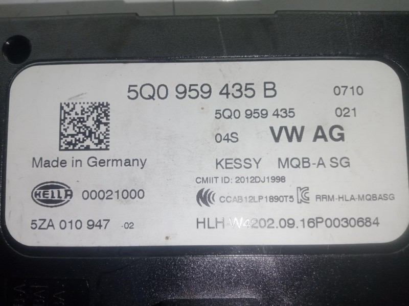 Recambio de modulo electronico para seat toledo iv (kg3) 1.6 tdi referencia OEM IAM 5Q0959435B  