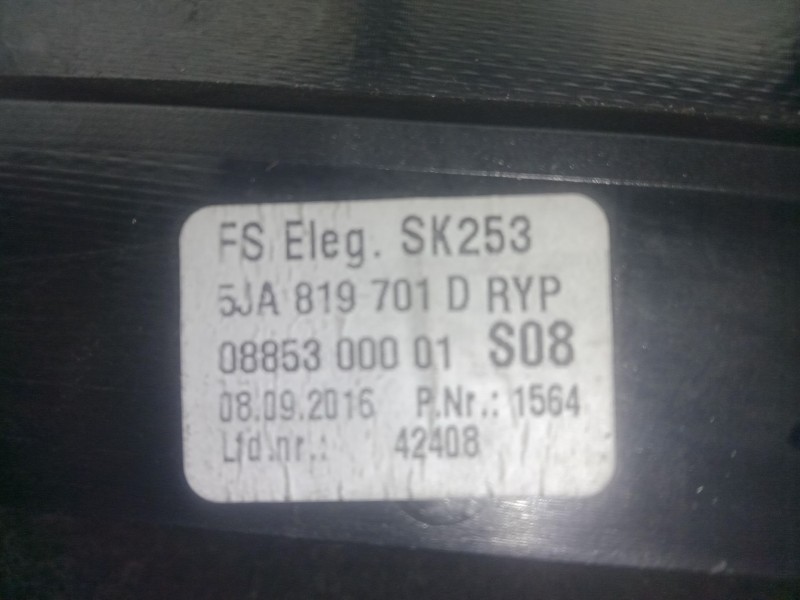 Recambio de aireador delantero izquierdo para seat toledo iv (kg3) 1.6 tdi referencia OEM IAM 5JA819701D  